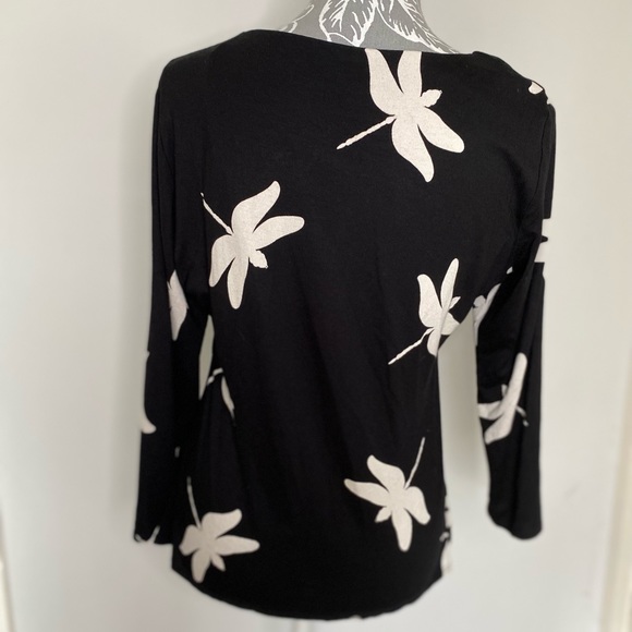 Phase Eight Black and White Dragonfly Top size UK 16 - Picture 4 of 7